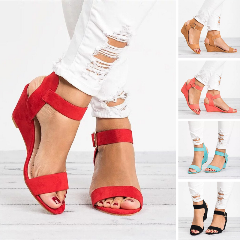 EleganceWedge Riemchensandalen – Chic & Bequem