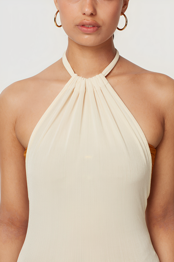 Beauty - Neckholder-Kleid Ohne Rücken