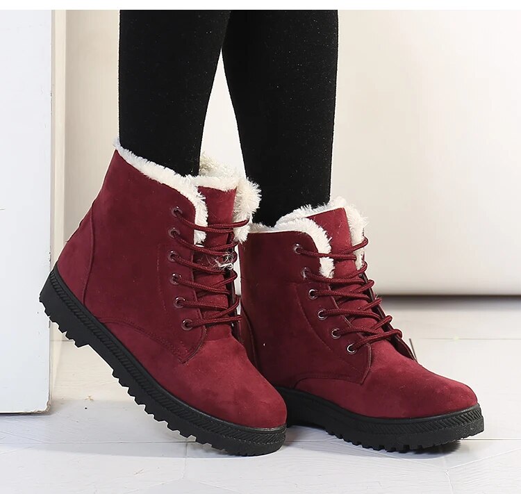 Priya - rutschfeste Schnee-Pelz-Stiefel