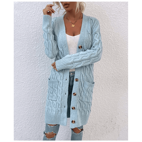 Sophia - Eleganter Chunky Long Cardigan